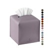 Tissue Box Cover, Jeethemy Square PU Leather Tissue Box Holder,