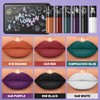 6 Colors Matte Lipstick Set, Dark Red Purple Black Lipstick