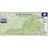 Physical Map of Virginia State - 11.3 x 23.3 Inches