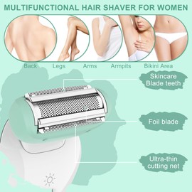 Solimpia Rasierer Damen Elektrischer Damenrasierer für Körper Bein Arme Achseln Bikinizone Lady Shaver Kabelloser Nass- Trockenrasierer Bikini Trimmer für Frauen Wiederaufladbarer ﻿