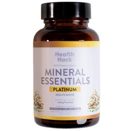 Health Hack Mineral Essentials Platinum Zeolita Blend  Complejo de Minerales Esenciales y Vitaminas para el Bienestar  Con Zeolita, Glicinato de...   