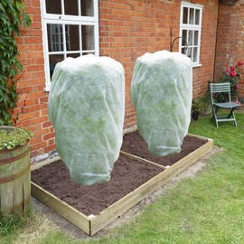 Agfabric Plant Covers Freeze Protection 0.95oz H108''xW96'' Shrub Jacket - Frost Blanket for Harsh Weather Resistance & Season Extension