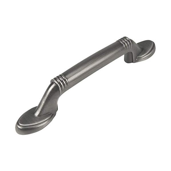25 Pack - Cosmas 4183AS Antique Silver Cabinet Hardware Handle Pull - 3" Inch (76mm) Hole Centers