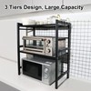 ifory 3-Tier Microwave Oven Rack, 15.7~23.6" Expandable Microwave Stand, Countertop