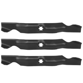 3pcs CCIYU Lawn Replacement Mower Blades for 50 Inches Deck Fit for Rotary：11480,for CUB CADET: 742-04053A, 742-04053B, 742-04053C, 742-04056,for TORO: 112-0316,for 490-110-C123, 490-110-M126