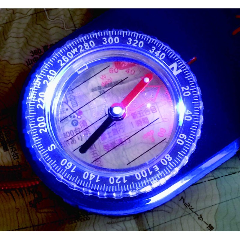 YCM 13021 LED Pocket Compass for Outdoors & Camping, No.