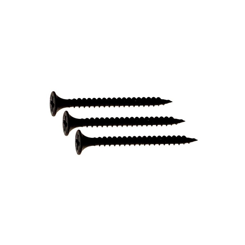 Prime Source, Black, Grip-Rite 158DWS25BK 6-by-1-5/8-Inch Fine Thread Drywall Screws