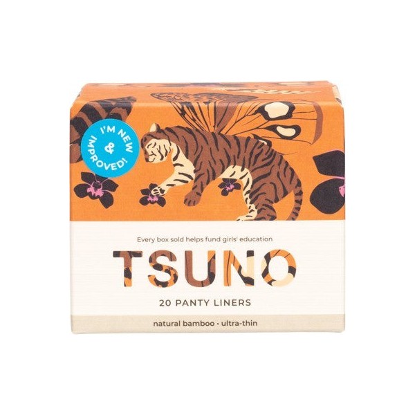 Tsuno - Natural Bamboo Ultra-Thin Panty Liners (20 pack)