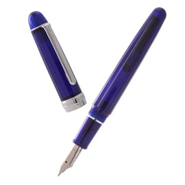 Natami Fountain Pen Fine Nib Transparent Clear Ink Platinum Calligraphy Converter Smooth Flow Rose Gold Trim Gift Case