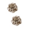BIUDECO 2pcs Long-lasting Tail Bun Hair Extension Bun Wig Hairpiece