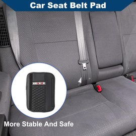 Hihaha Seatbelt Covers for Adults Children/Backpack Shoulder Pad Multifunctional Seat Belt Pad Cover for Truck Car SUV/Comfort Breathable Faux Leather 6.5x23cm / 1pcs Black