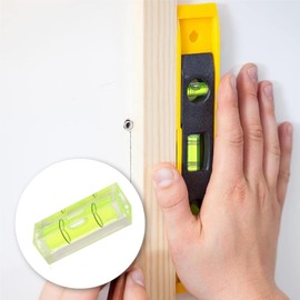 Zwenjuan Bubble Small Leve, Pack of 10 Mini Spirit Level, Bubble Small Level Instrument Balance Bubble Small Level, Spirit Level, Mini Bubble Spirit Level (15 x 15 x 40 mm)