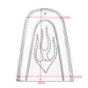 New Black Leather Frame Rear Fender Bib Cover Cushion Fit