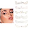 Easilydays 6 Styles Gold Face Glitter Freckles Face Tattoo, Face