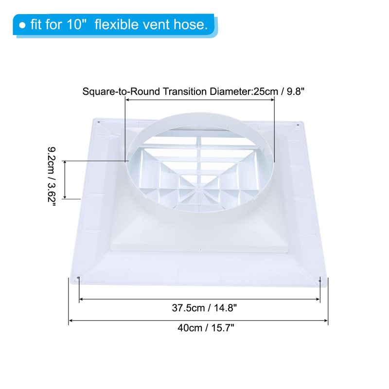 PATIKIL Square Air Vent Cover 16 x 16 Inch, 8