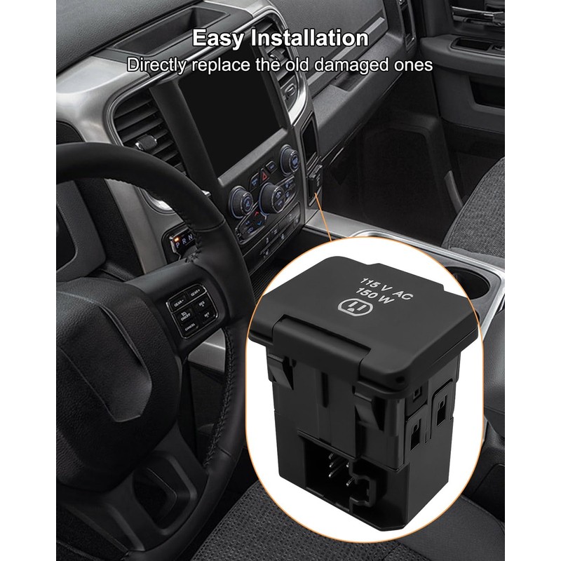 Power Outlet Inverter Fit for Ram 1500 2500 3500 4500