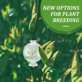 Tanlade 160 Pcs Air Layering Pods Reusable Plant Root Growing Propagation Box Transparent Automatic Buckle Grafting Ball for Plant Asexual Reproduction Cutting Seedlings, Small