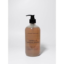 Sand + Fog Vanilla Sandalwood - Scented Liquid Hand Soap - Moisturizing Hand Soap - Made with Aloe - Paraben Free - 15.7 oz