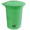 Liberty Supply 3-Pack of Plastic Sap Buckets with Lids -