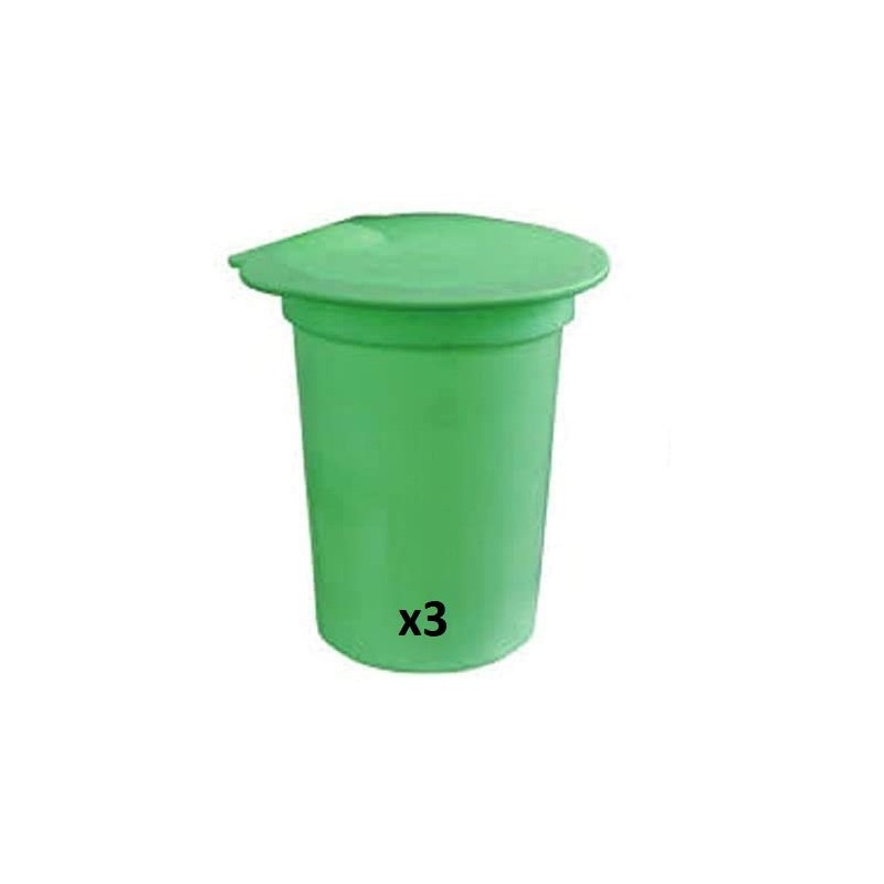 Liberty Supply 3-Pack of Plastic Sap Buckets with Lids -