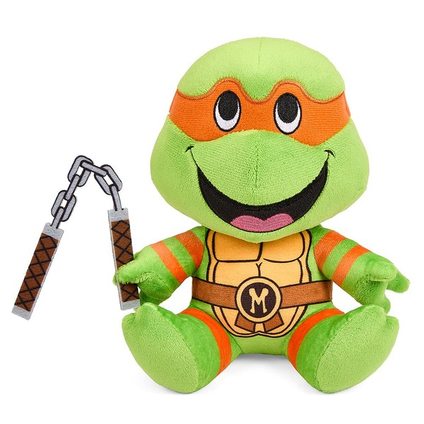 Kidrobot Teenage Mutant Ninja Turtles Michelangelo 7.5 Inch Phunny Plush