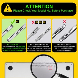 LCMOCICO Compatible with 2021 2020 2019 2018 MacBook Air 13 inch Case M1 A2337 A2179 A1932 Retina Display Touch ID, Crystal Clear Pattern Plastic Hard Shell Case for Mac Air 13 M1 2021, Unique Horse