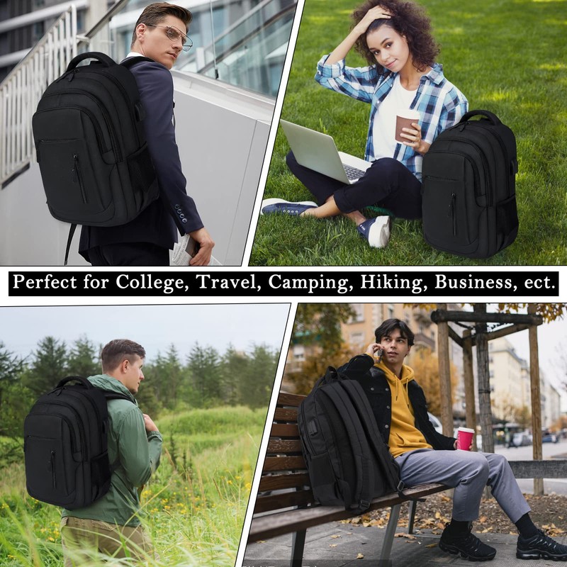 Laptop Backpack 15.6 Inch Travel Backpack with USB Charging Port