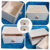 OSALADI 2pcs Wooden Storage Case High Capacity Drawer Organizer for
