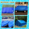 COZYDIG 10x10FT Swimming Pool Ground Cloth,Square Pool Liner Pad for
