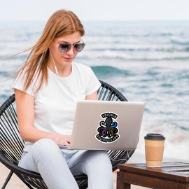 FHS Retail Octopus Sticker 2-Pack - Fun and Durable Vinyl Decals for Laptops, Water Bottles, and More - Weatherproof and Fade-Resistant