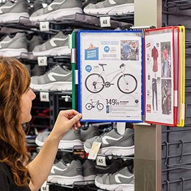 Tarifold Magnetic Wall Reference System, 10 Double-Sided Panels, Letter-Size, Assorted Colors, 20 Sheet Capacity (W291M)