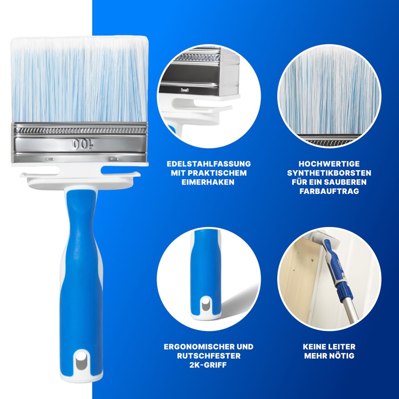 ORGAFLIX Paint Surface Brush 100 mm Premium – No Bristle