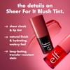 e.l.f. Tinta Sheer For It Blush Tint Left on Red