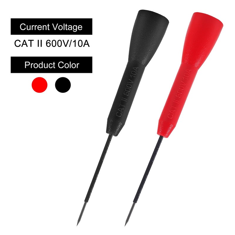 UMLIFE 4 Pack 2mm Extended Needle Test Probes,600v/10a Non-Destructive Multimeter