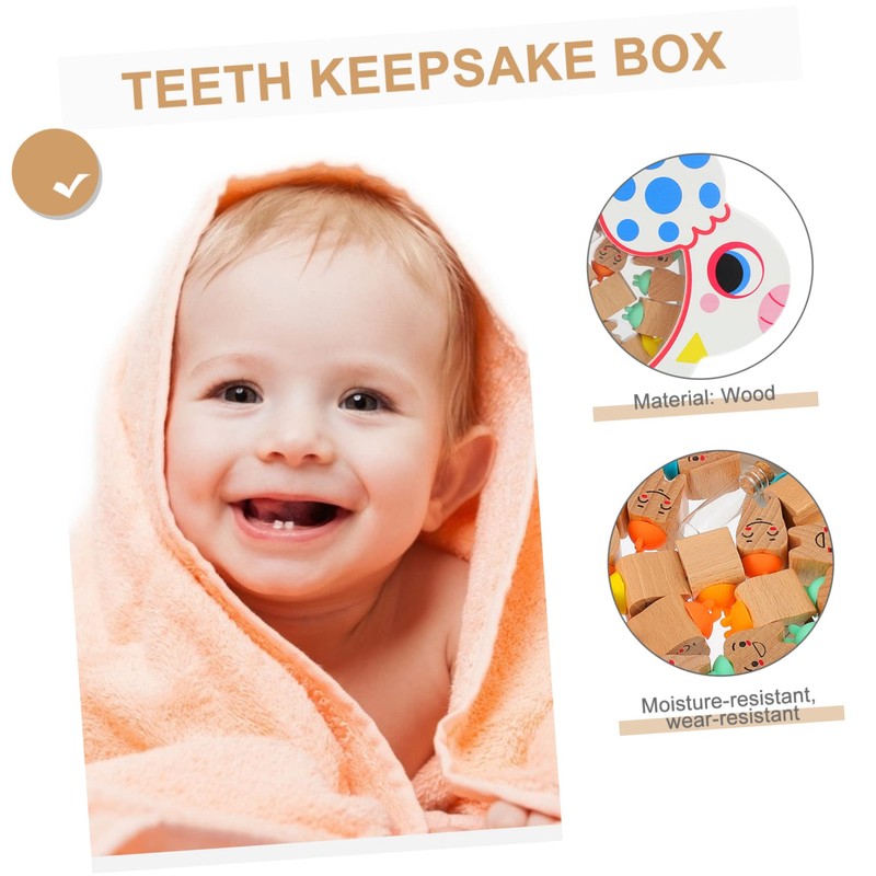 Kisangel 20Pcs Teeth Boxes with Large Storage Container Keepsake for