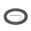 304 Stainless Steel Chain Deck Pipe with Rubber Gasket 6.32x4.47in