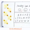 Lesfit Magnetic Emojis, 12 Pack 3D Glass Smiley Emoji Fridge