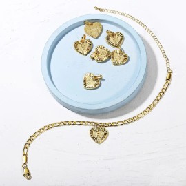 Love Heart Alphabet Name Leg Bracelet for Women 18K Gold Plated Stainless Steel Summer Friendship Gifts Letter Initial AnkletColor: Q