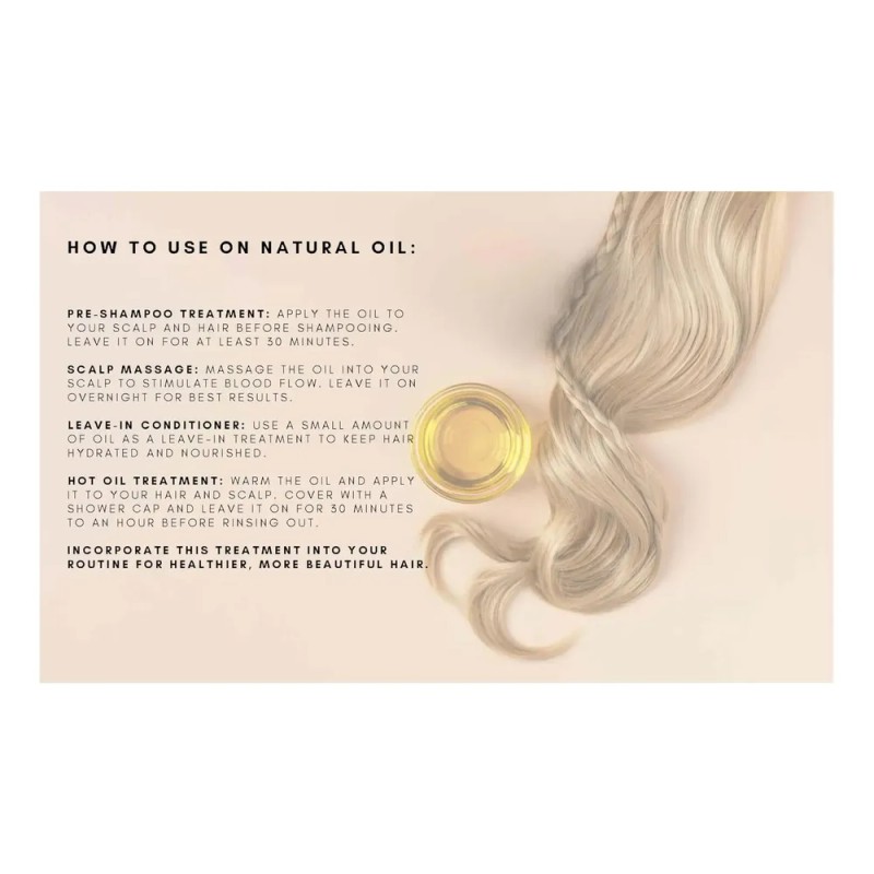 Aceite Cúrcuma Natural Para Cabello Sano Y Cuero Cabelludo 1