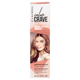 Clairol Color Crave Temporary Hair Color Makeup, Shimmering Rose Gold