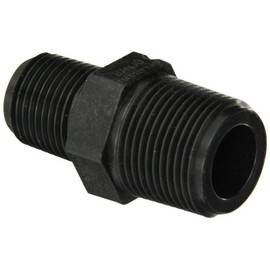 Banjo RN075-050 Polypropylene Pipe Fitting, Reducing Nipple, Schedule 80, 3/4" NPT Male x 1/2" Length