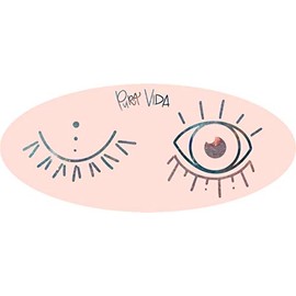 Pura Vida Wink Stickers - Exclusive Colorful Design, Adhesive Accessories - 3 Inches