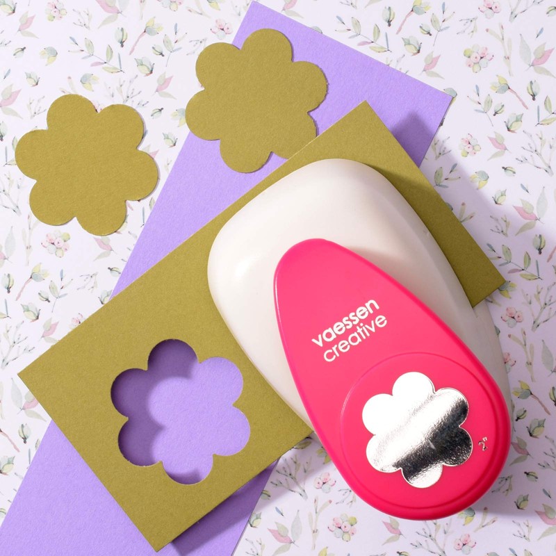 Vaessen Creative Motivstanzer Jumbo Blume Groß Ø5cm, X-Large