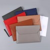 Eyintlofc PU Leather A4 File Folder Document Holder with 3