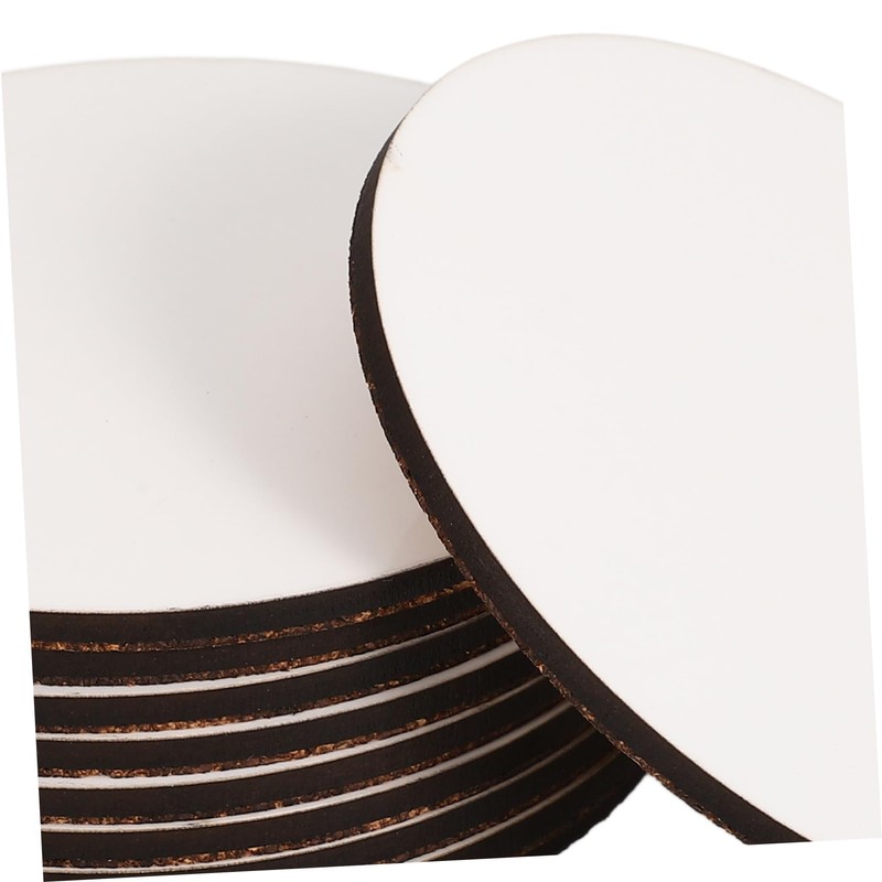 Operitacx 10pcs Sublimation Round Mats for Crafts Heat Transfer Blank