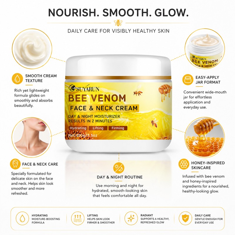 Bee Venom Collagen Face Cream for Daily Skincare – Firming