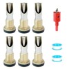 6Pcs Pig Waterer Nipples, Stainless Steel Automatic Pig Nipple Waterer