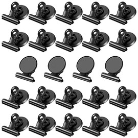 24 Pack Magnetic Clips Fridge Magnets Whiteboard Magnets Clips, Magnet Clips for Teacher Supplies, Clips Magnets Refrigerator Magnets for Photo Displays Memo Note