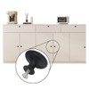 Ginddy Drawer Knob,10pc Black Drawer Knobs 30mm Door Knobs with