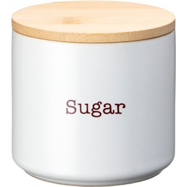 Ishigaki DL 4351 Sugar Pot, White, 10.1 fl oz (300 ml), Condiment Container, Includes Seal, Moisturizing Effect, Smooth Keep, Diameter 3.7 x 3.5 inches (9.5 x 9 cm)